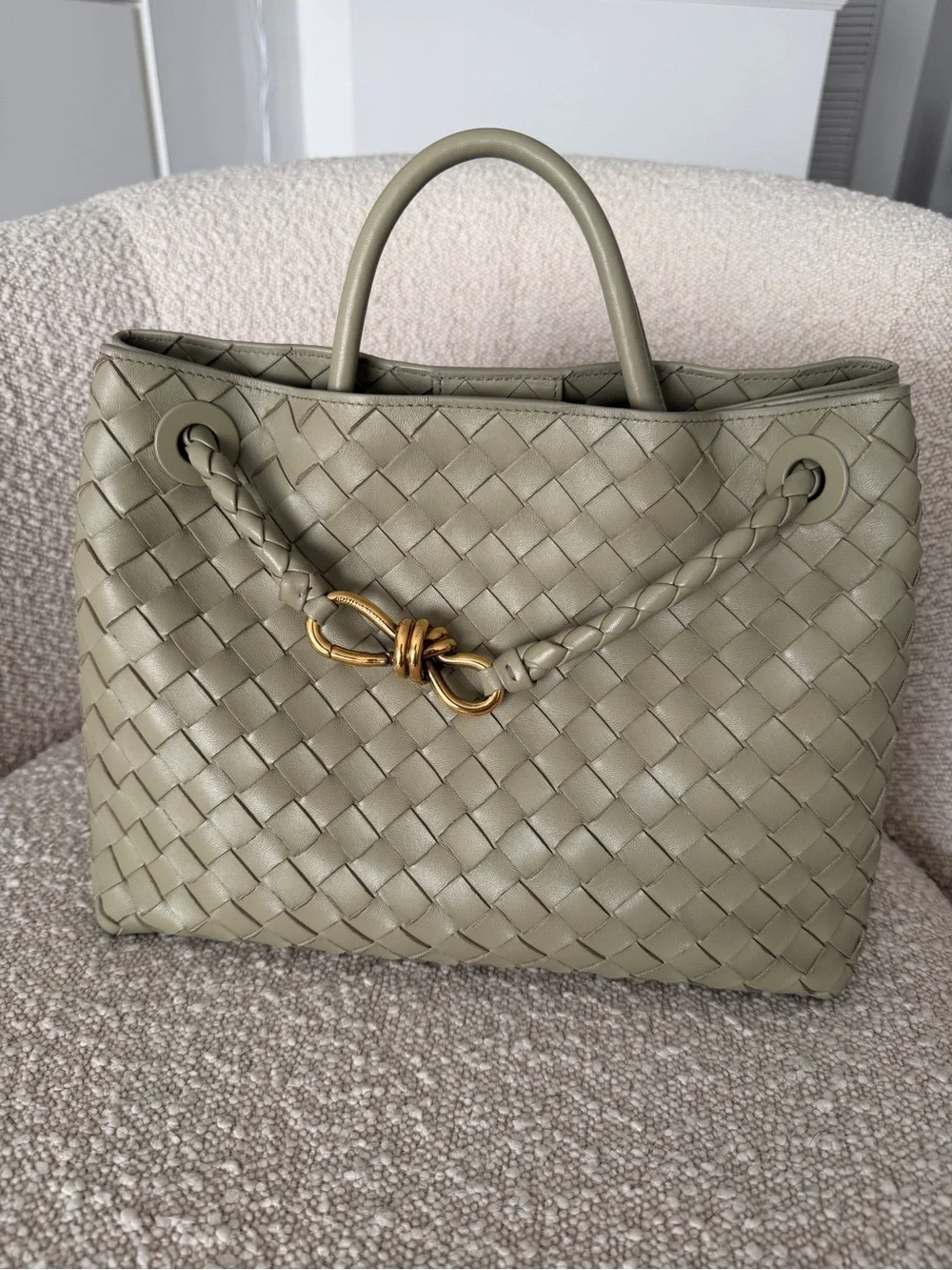 Bottega Veneta Andiamo medium travertine